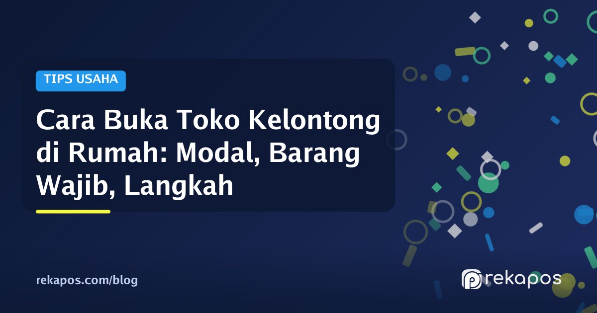 Teras rumah yang diubah menjadi toko kelontong, ilustrasi cara buka toko kelontong di rumah