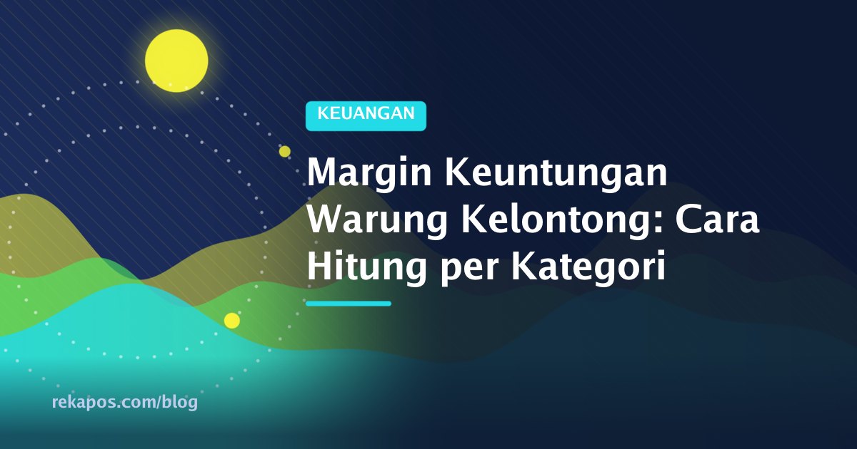 Pemilik menghitung margin keuntungan warung kelontong per kategori barang di rak