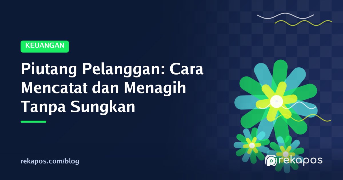 Pemilik toko mencatat piutang pelanggan di aplikasi kasir sambil melayani pembeli langganan