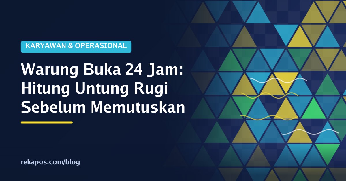 Warung buka 24 jam dengan lampu terang dan penjaga malam melayani pembeli